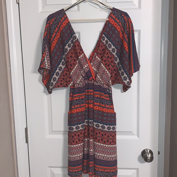 Francesca’s Printed Dress - Picture 1 of 7